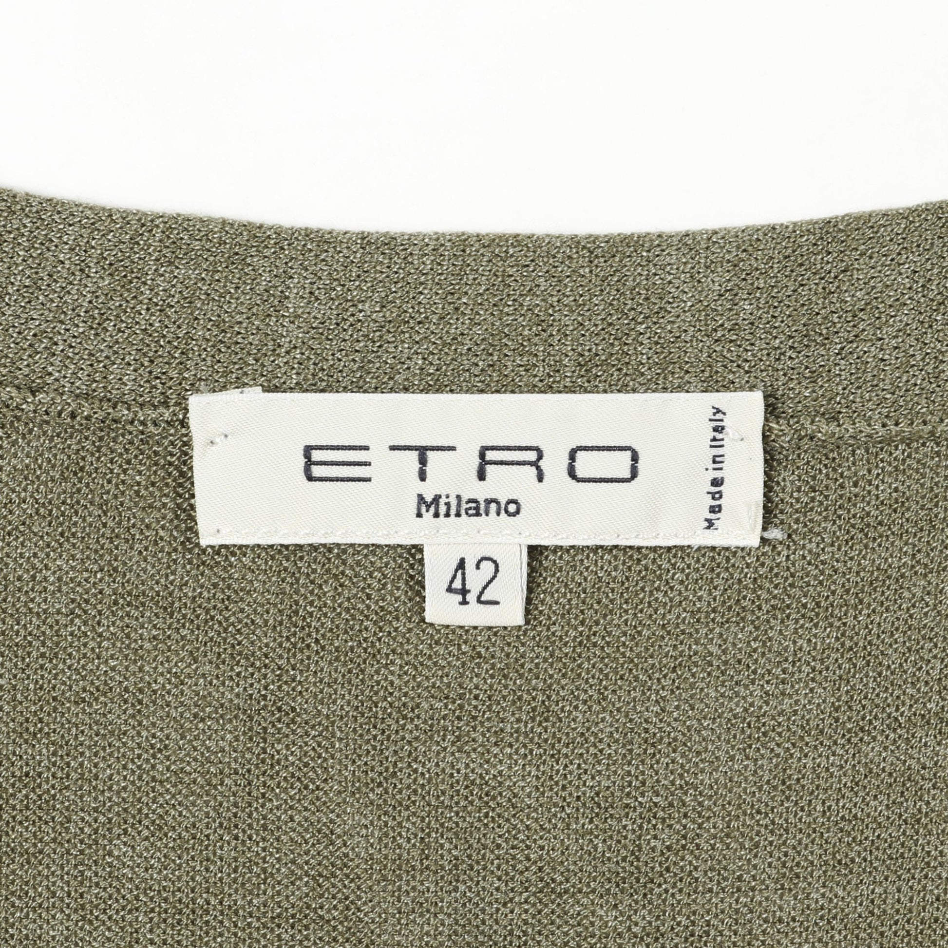 カーディガン シルク レーヨン グリーン エトロ トップス ETRO