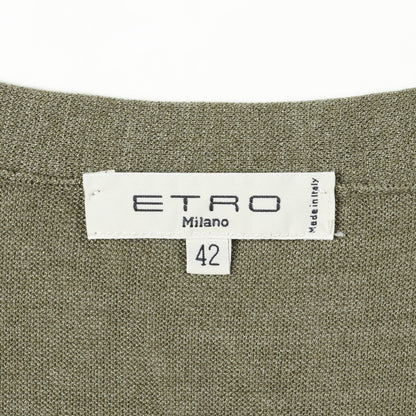 カーディガン シルク レーヨン グリーン エトロ トップス ETRO