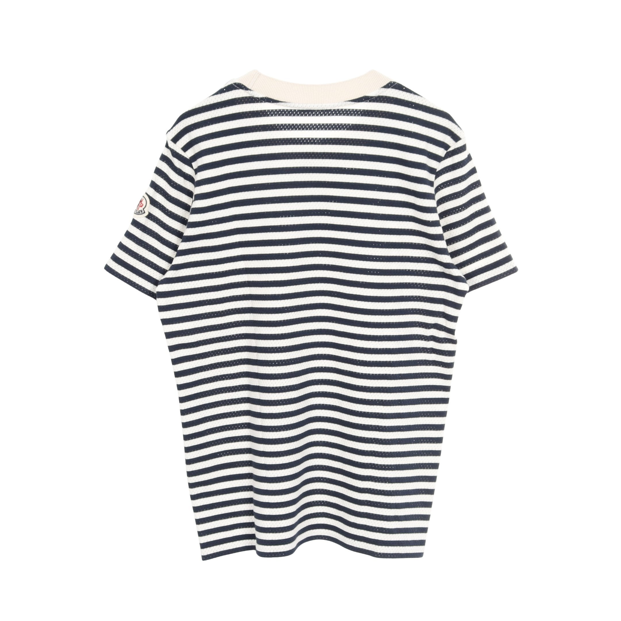 Tシャツ クルーネック 半袖 ボーダー コットン ネイビー オフホワイト
