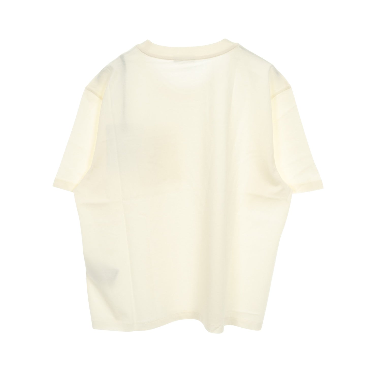 Tシャツ クルーネック 半袖 コットン アイボリー ツイードポケット付き モンクレール トップス MONCLER