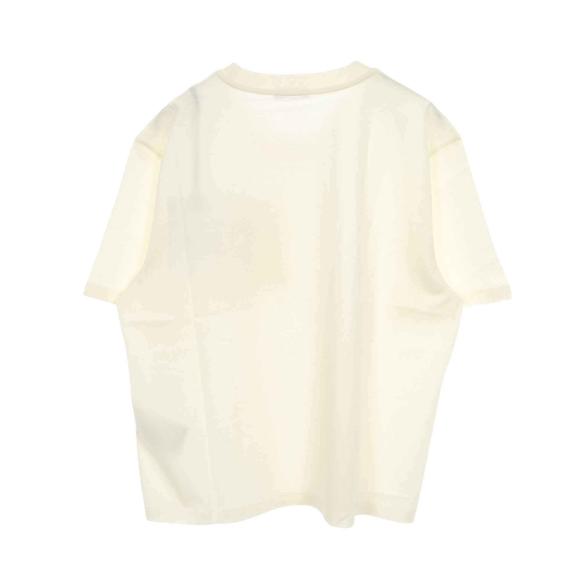 Tシャツ クルーネック 半袖 コットン アイボリー ツイードポケット付き モンクレール トップス MONCLER