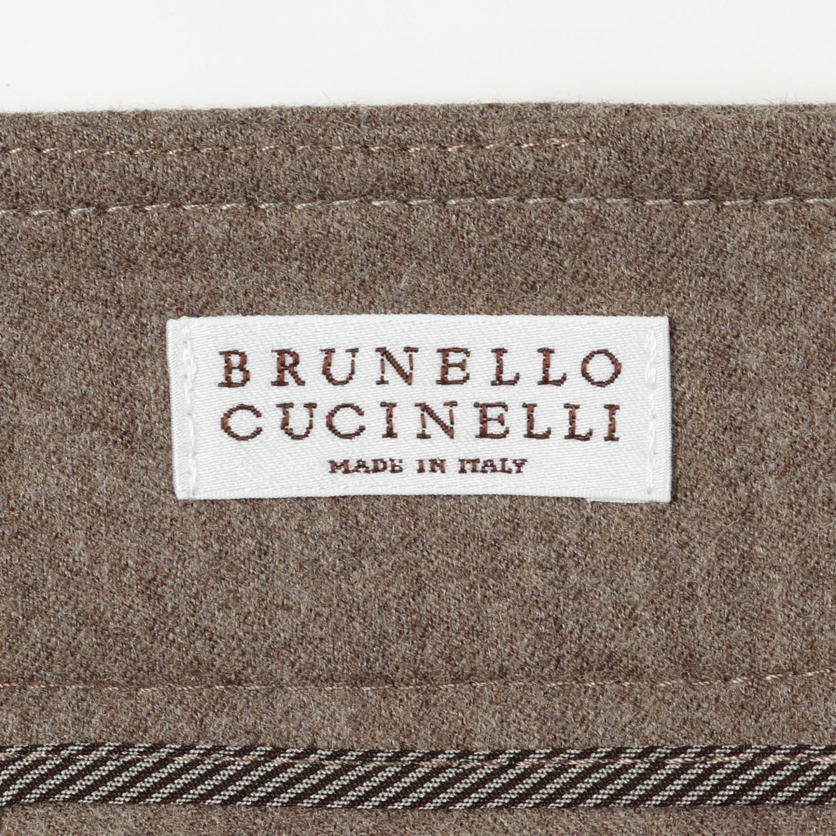スカート ウール グレーブラウン ブルネロクチネリ ボトムス BRUNELLO CUCINELLI