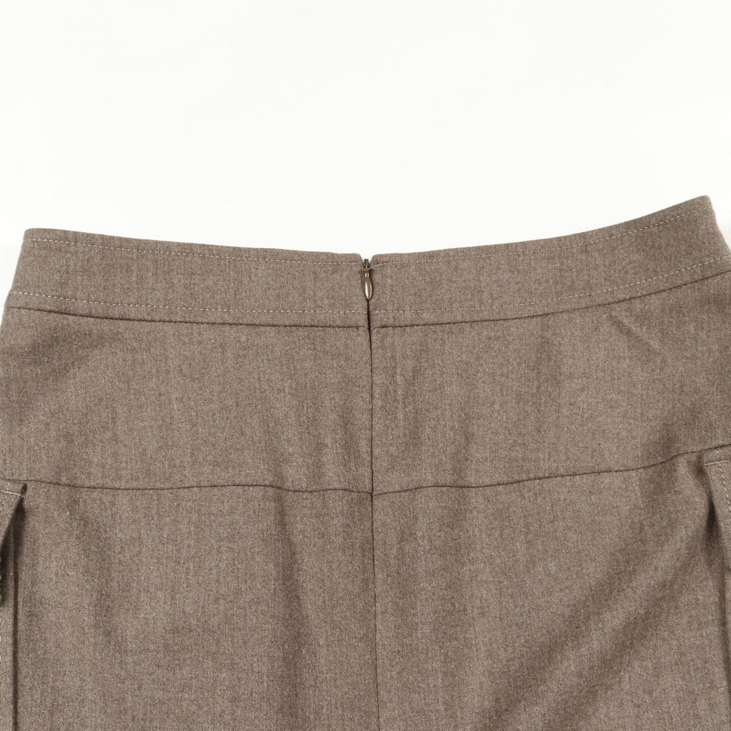スカート ウール グレーブラウン ブルネロクチネリ ボトムス BRUNELLO CUCINELLI