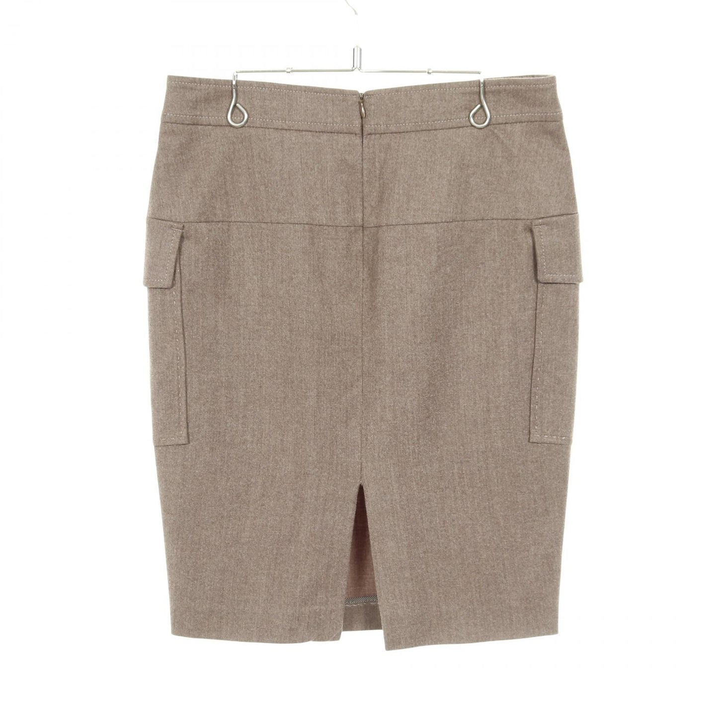 スカート ウール グレーブラウン ブルネロクチネリ ボトムス BRUNELLO CUCINELLI