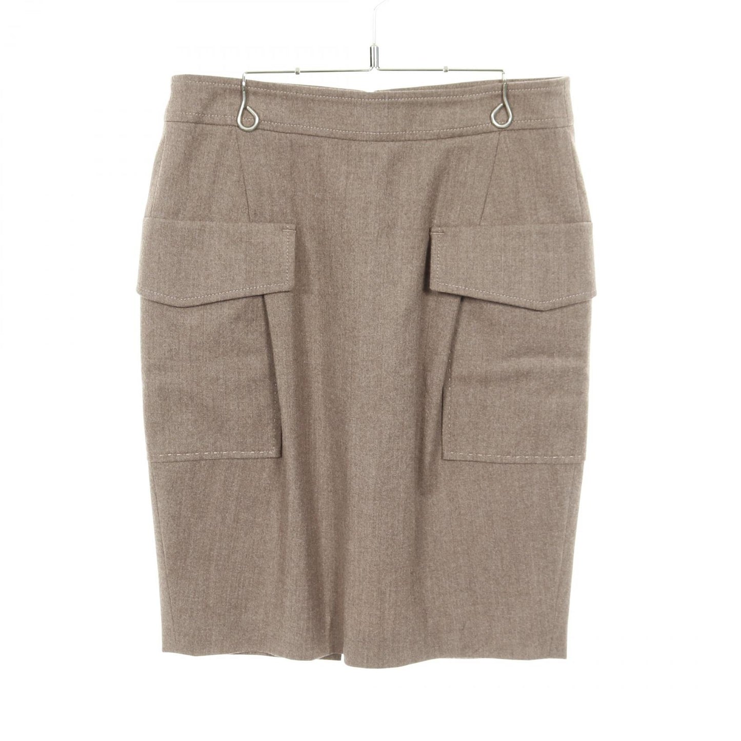 スカート ウール グレーブラウン ブルネロクチネリ ボトムス BRUNELLO CUCINELLI