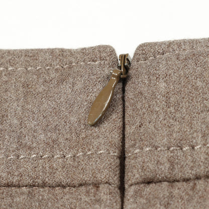 スカート ウール グレーブラウン ブルネロクチネリ ボトムス BRUNELLO CUCINELLI