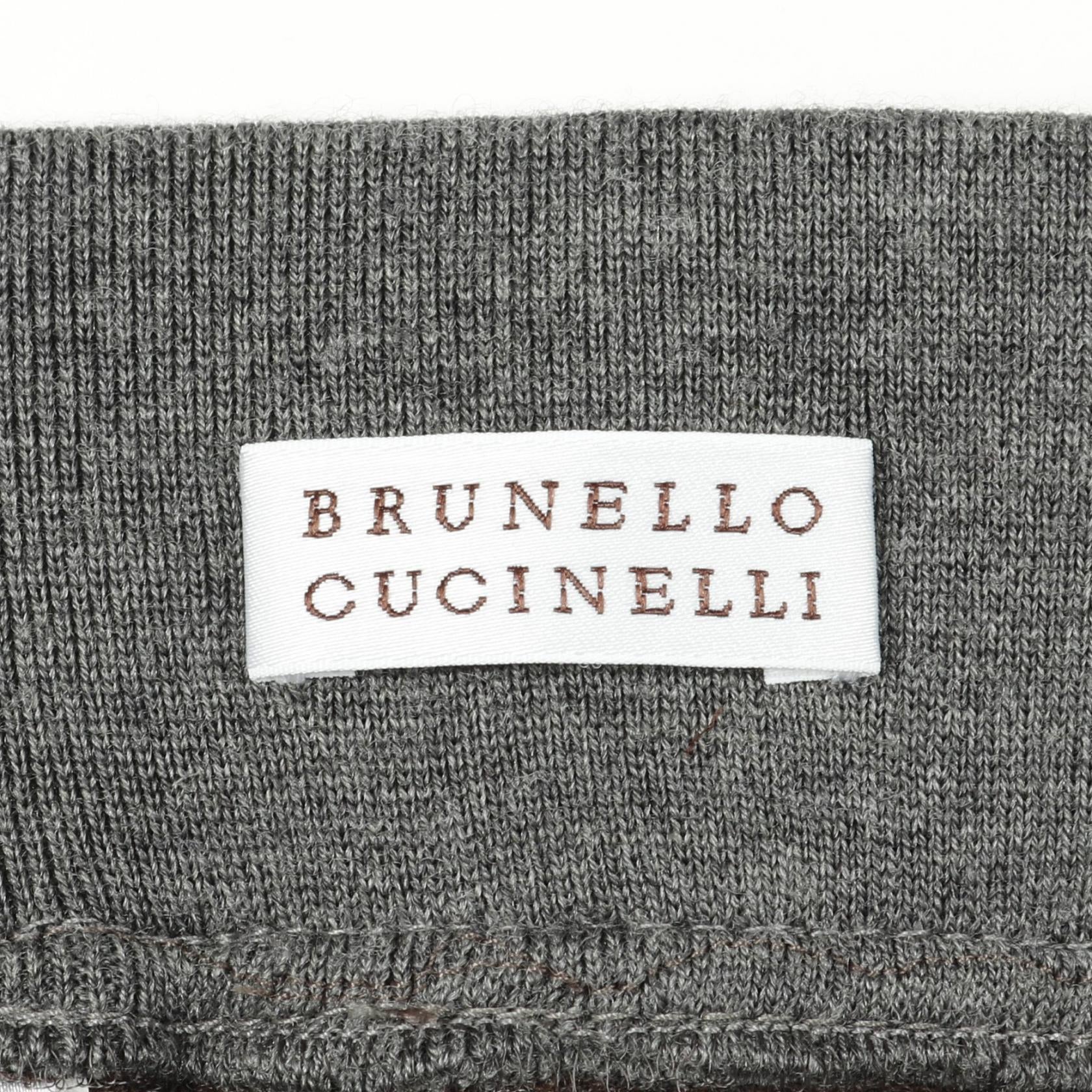 スカート ウール カシミヤ グレーブラウン グレー ブルネロクチネリ ボトムス BRUNELLO CUCINELLI