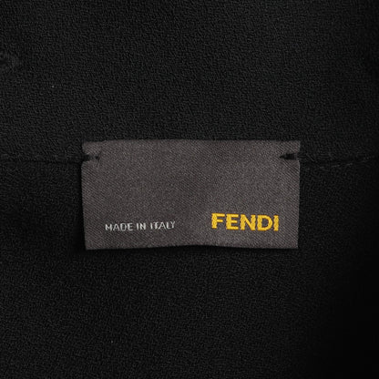 ワンピース 半袖 ビスコース ウール ブラック フェンディ ワンピース FENDI