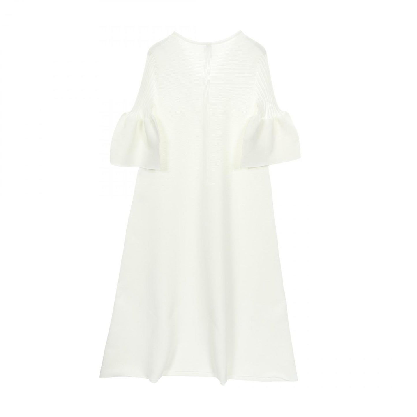POTTERY SHORT BELL SLEEVE FLARE DRESS ニットワンピース ホワイト シーエフシーエル ワンピース CFCL