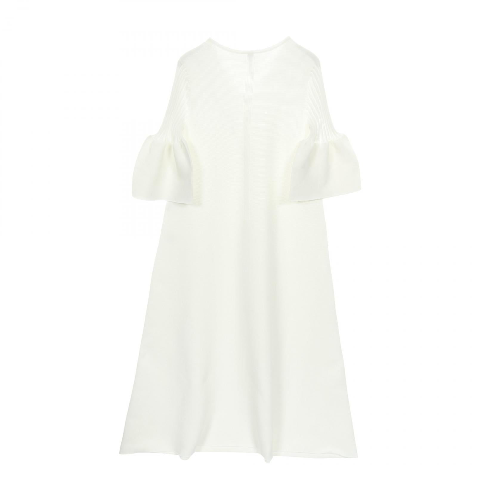 POTTERY SHORT BELL SLEEVE FLARE DRESS ニットワンピース ホワイト シーエフシーエル ワンピース CFCL