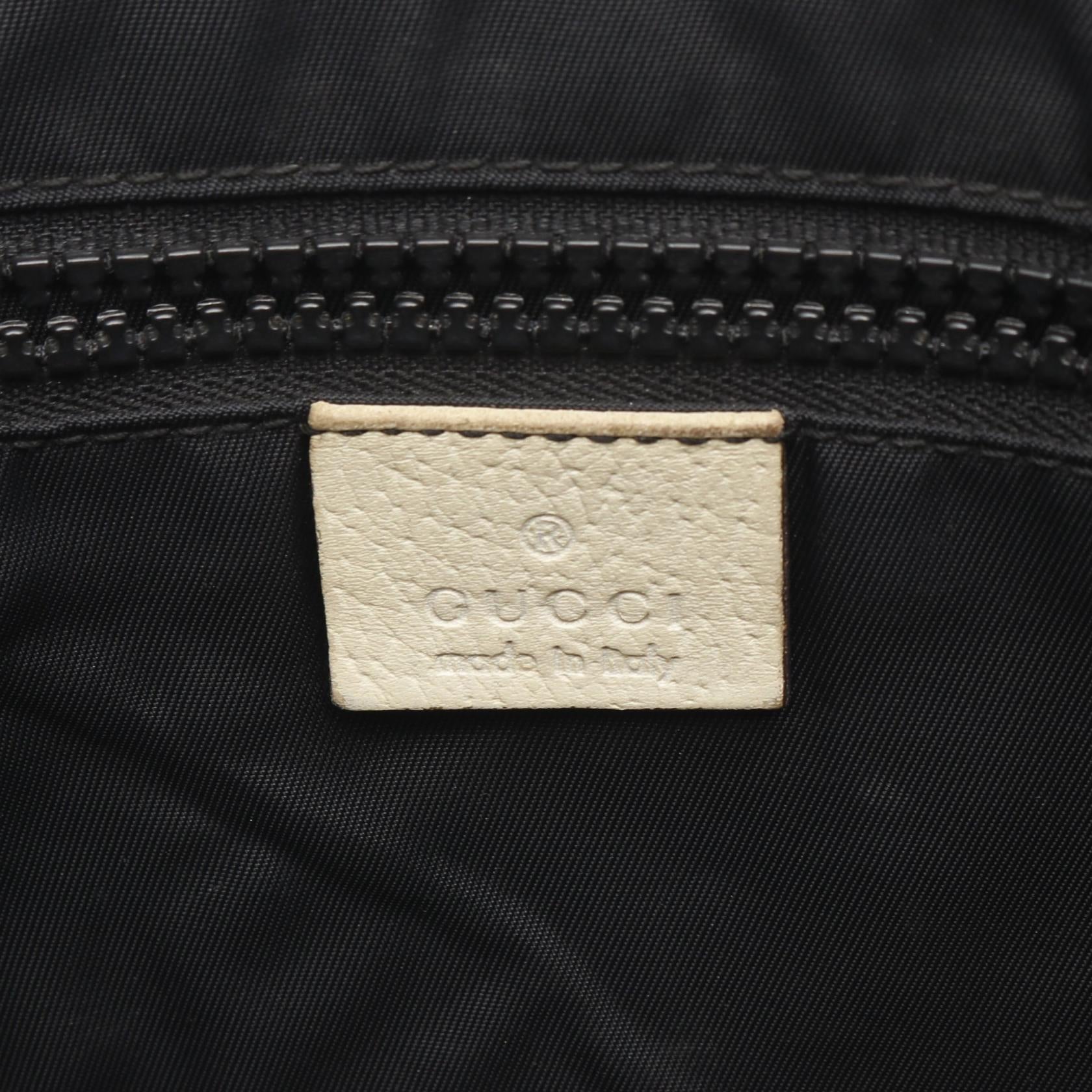 メッセンジャーバッグ ショルダーバッグ ロゴ PVC レザー ダークグレー オフホワイト バッグ GUCCI