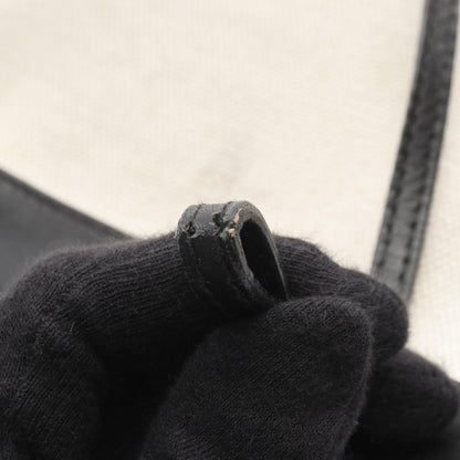 ネイビー ポシェット ショルダーバッグ キャンバス レザー アイボリー ブラック バレンシアガ バッグ BALENCIAGA