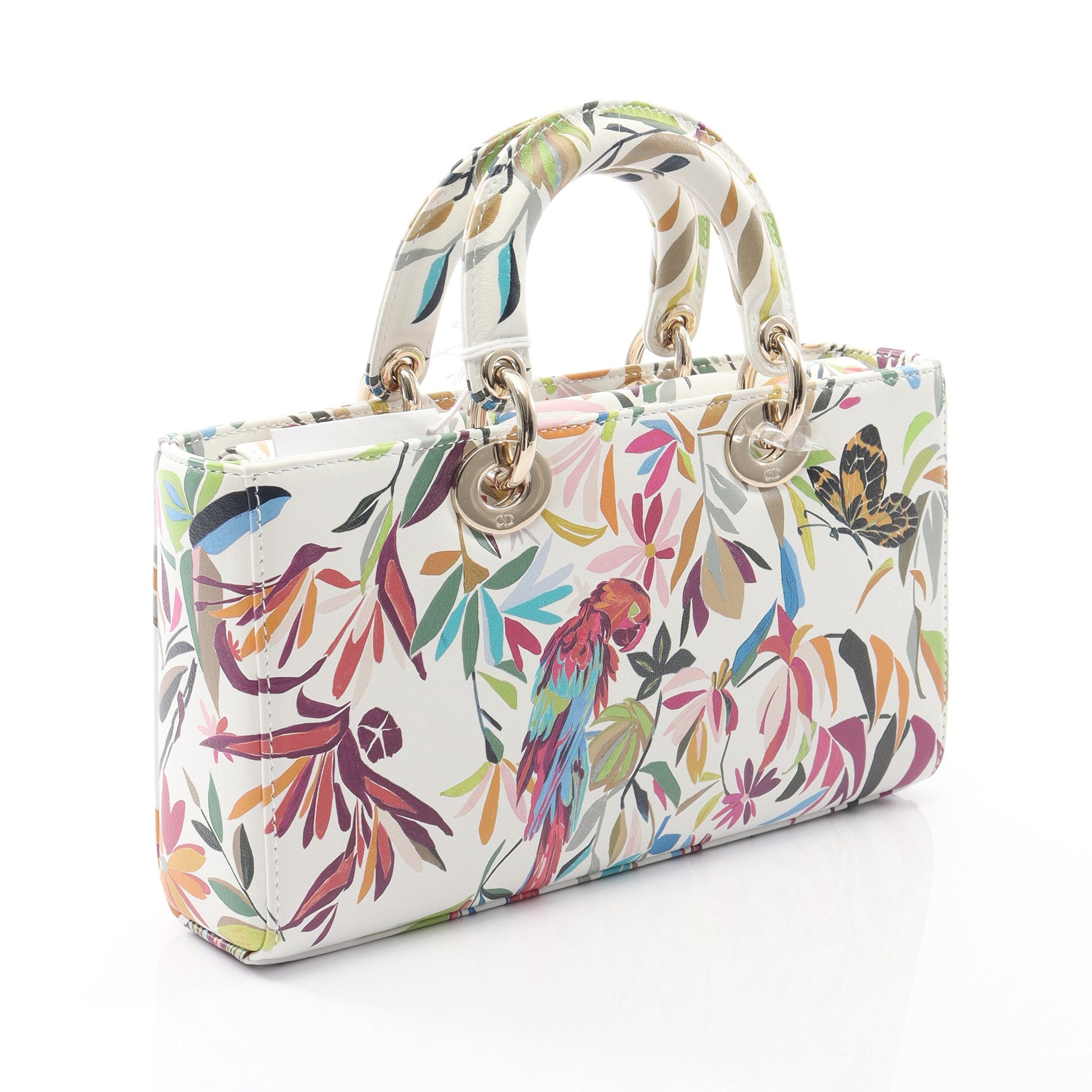 Lady D-Joy ミディアム カナージュ ハンドバッグ レザー