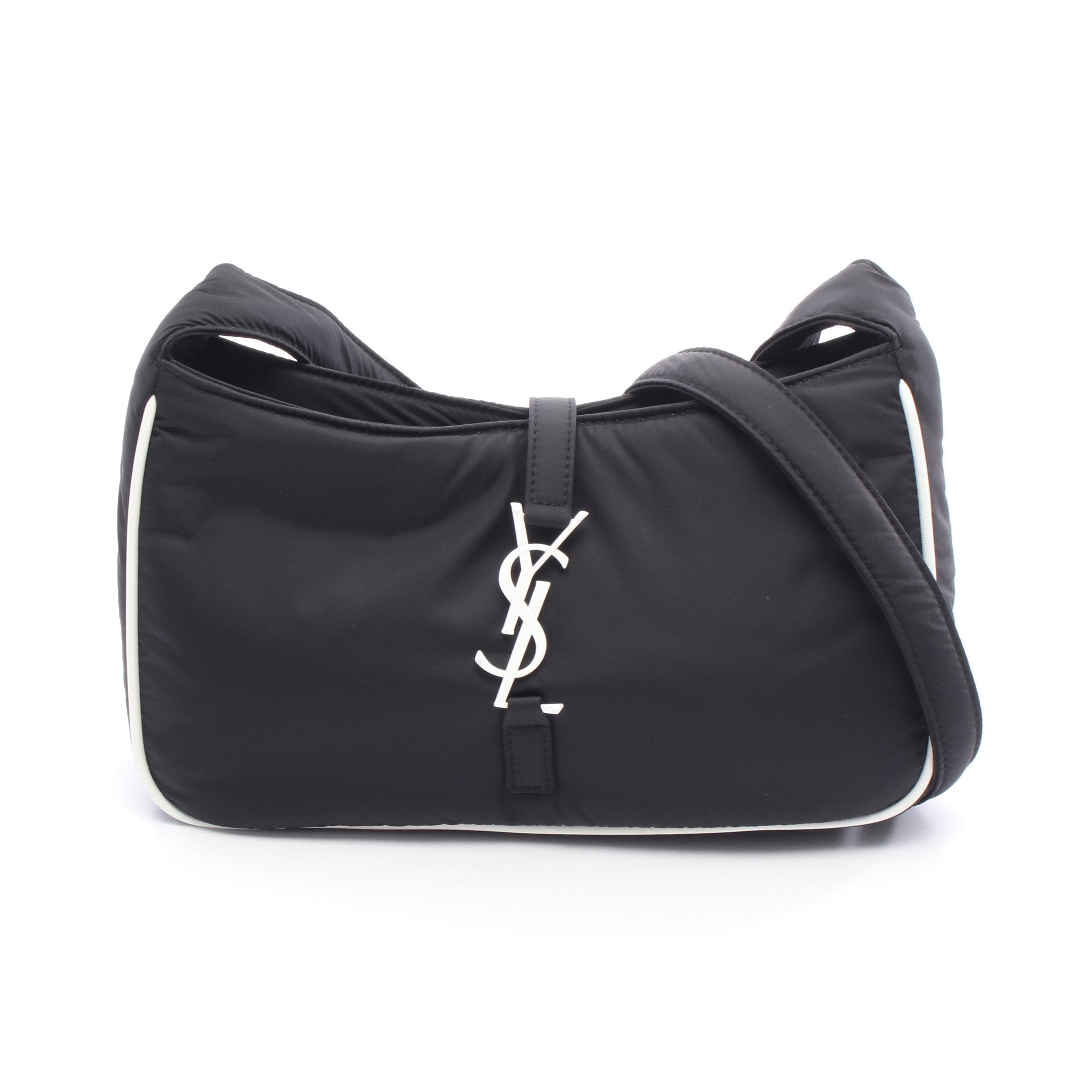 サンローランパリ SAINT LAURENT PARIS ショルダーバッグ バッグ ナイロン レザー レディース ブラック系 / ホワイト系 733294 【新品】 CASSANDRA サンローラン バッグ レディース カサンドラ ルサンカセット