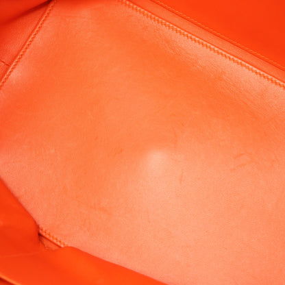 ツールボックス26 オレンジポピー ハンドバッグ エバーカラー オレンジ シルバー金具 2WAY T刻印 エルメス バッグ HERMES