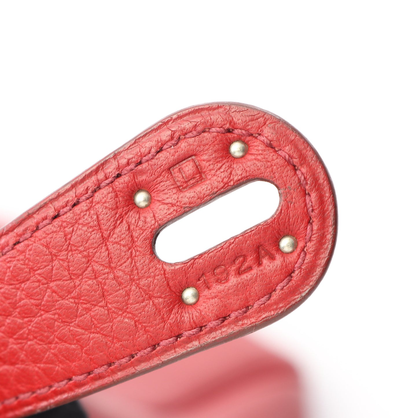 リンディ30 ルージュガランス ショルダーバッグ トリヨンクレマンス レッド シルバー金具 □L刻印 エルメス バッグ HERMES
