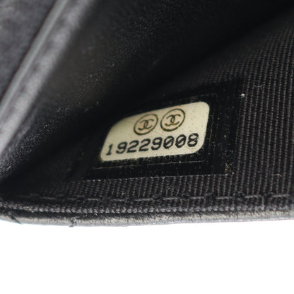マトラッセ チェーンウォレット ラムスキン ブラック シルバー金具 シャネル バッグ CHANEL