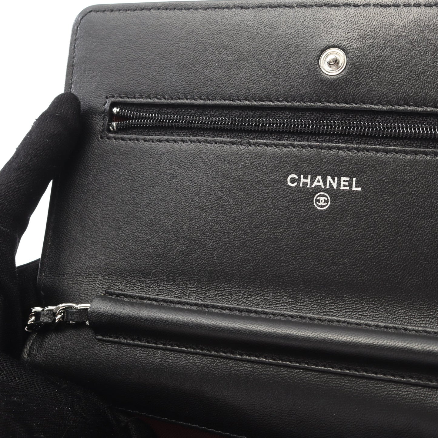 マトラッセ チェーンウォレット ラムスキン ブラック シルバー金具 シャネル バッグ CHANEL