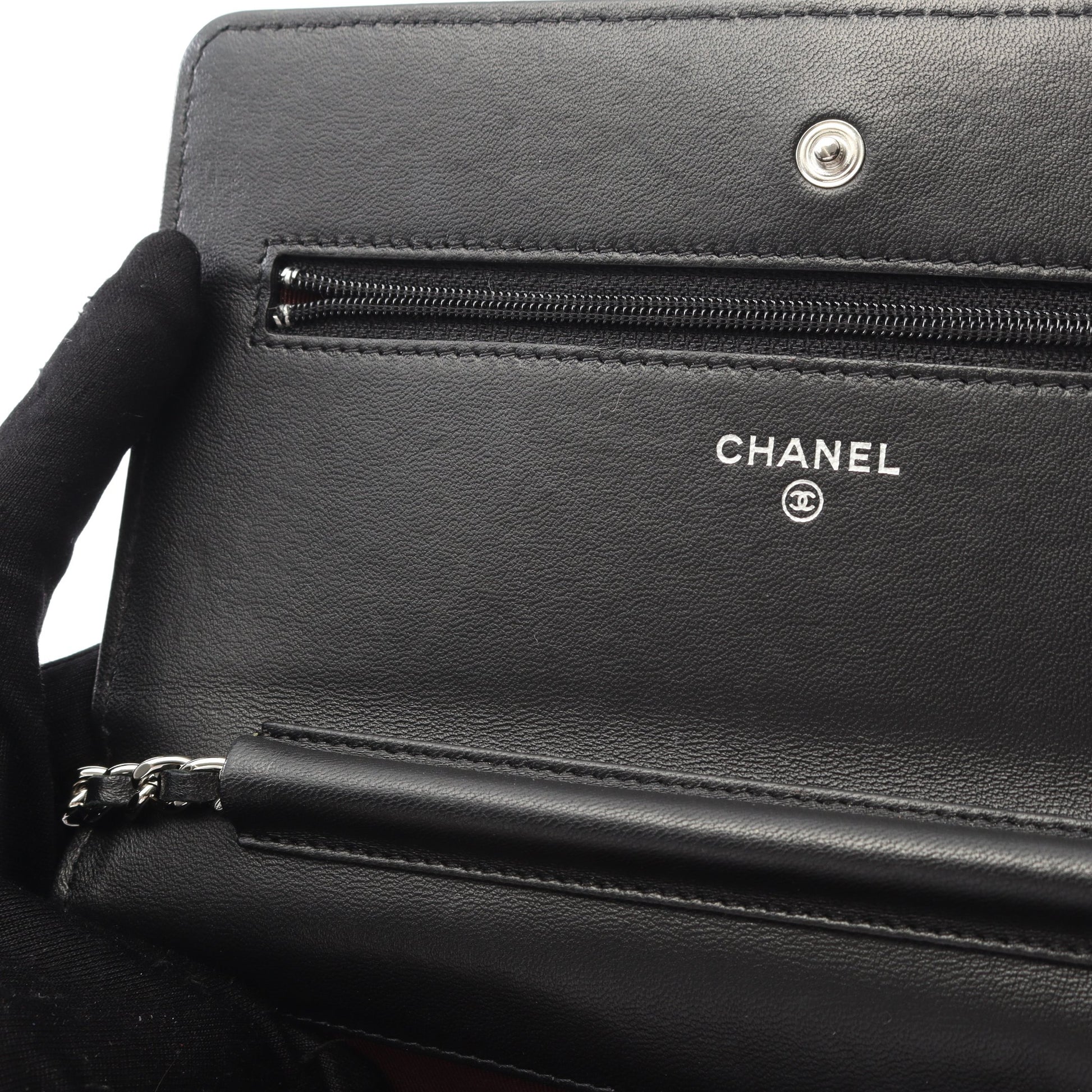 マトラッセ チェーンウォレット ラムスキン ブラック シルバー金具 シャネル バッグ CHANEL