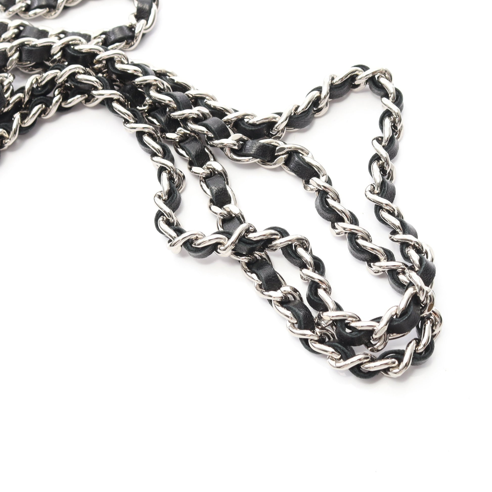 マトラッセ チェーンウォレット ラムスキン ブラック シルバー金具 シャネル バッグ CHANEL