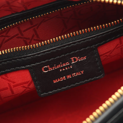 LADY DIOR レディディオール カナージュ ハンドバッグ レザー ブラック 2WAY クリスチャンディオール バッグ Christian Dior