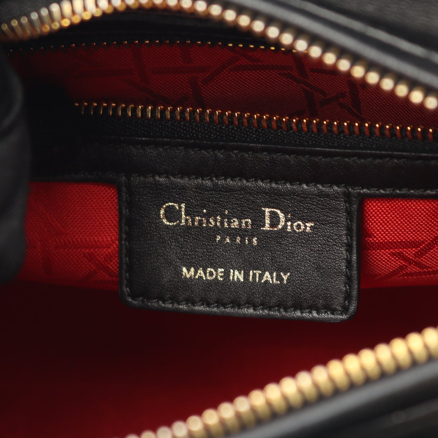 LADY DIOR レディディオール カナージュ ハンドバッグ レザー ブラック 2WAY クリスチャンディオール バッグ Christian Dior