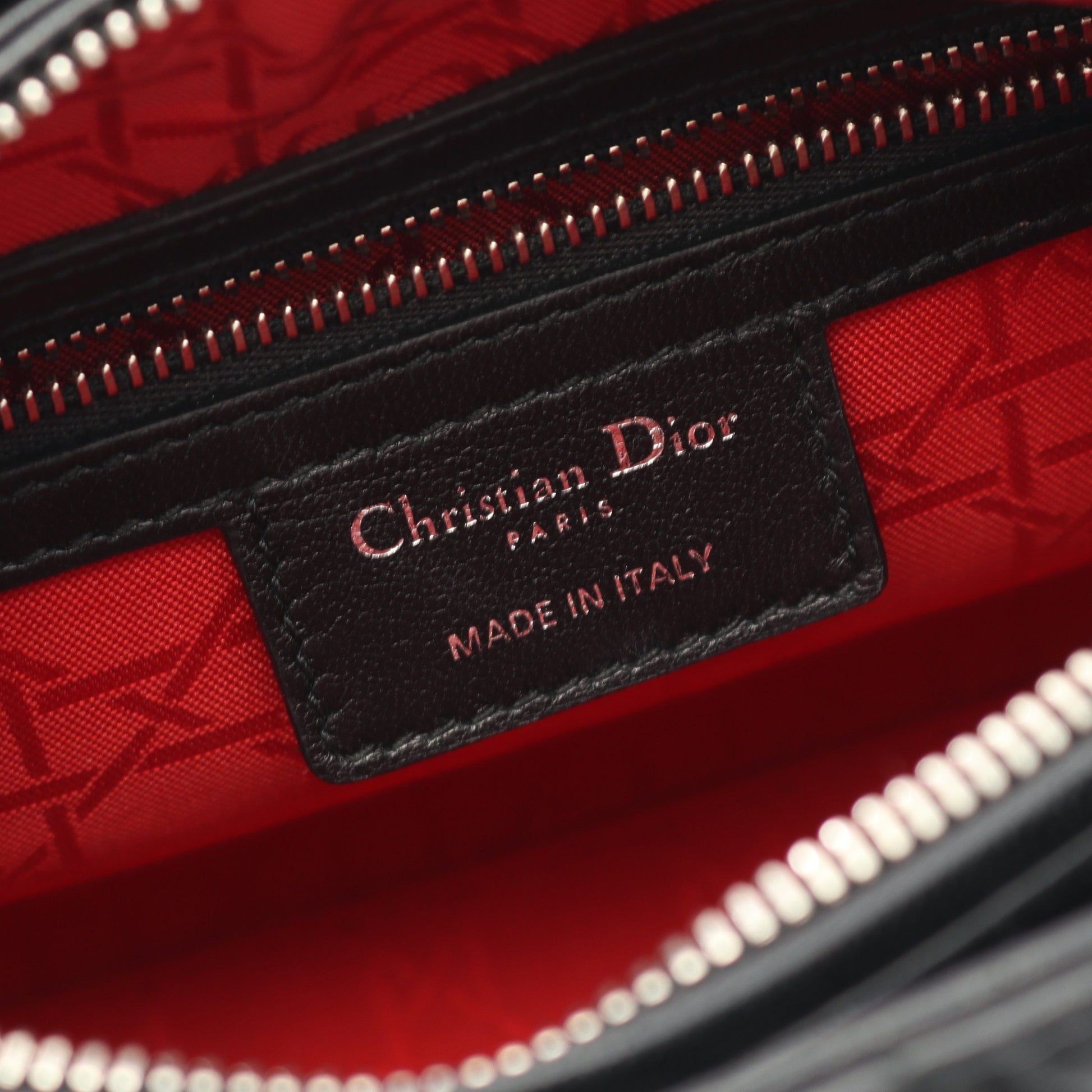 LADY DIOR レディディオール カナージュ ハンドバッグ レザー ブラック 2WAY クリスチャンディオール バッグ Christian Dior