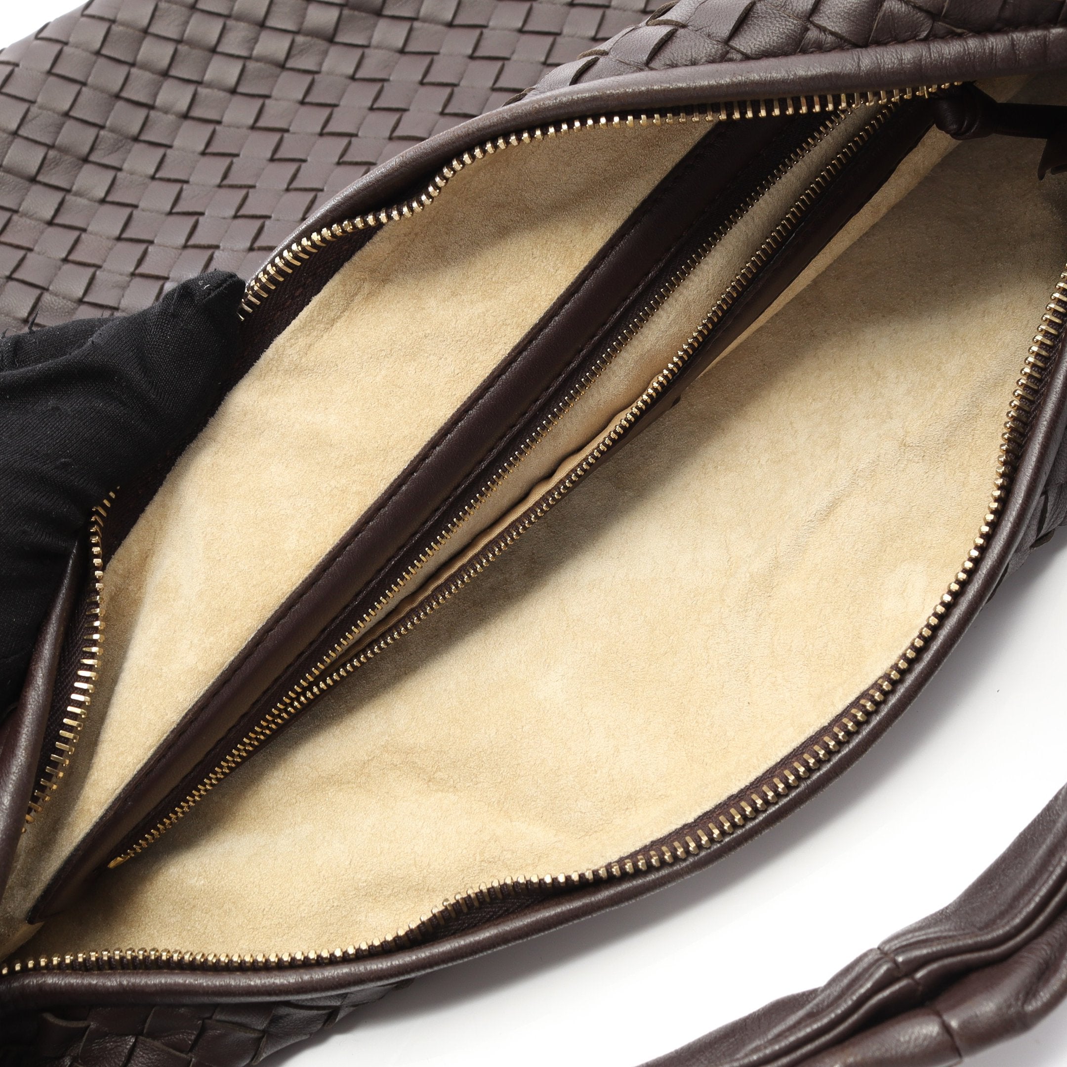 【極美品】ボッテガヴェネタ　イントレチャート　ショルダーバッグ ダークブラウン 美品】ボッテガヴェネタ ショルダーバッグ イントレチャート