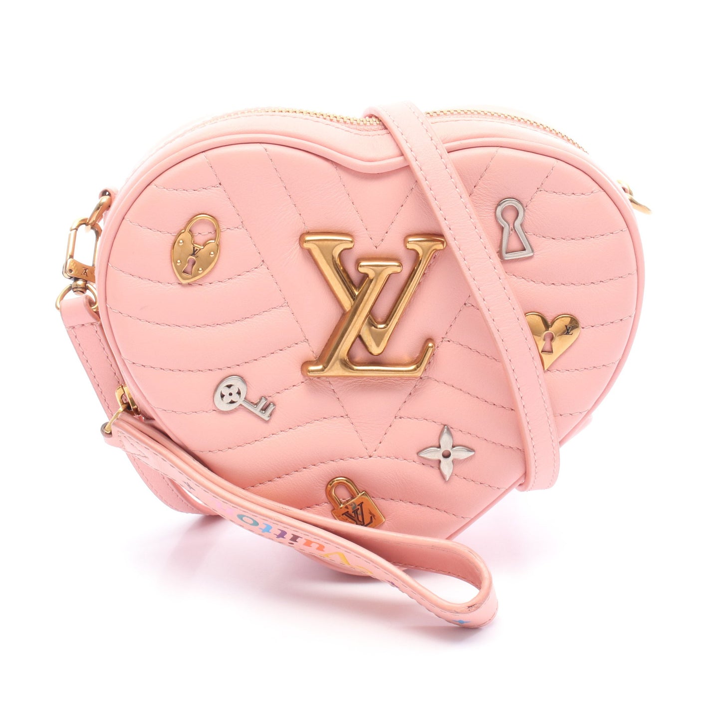 ニューウェーブ ハート バッグ ラブロック ローズポメット ショルダーバッグ レザー ピンク ルイヴィトン バッグ LOUIS VUITTON