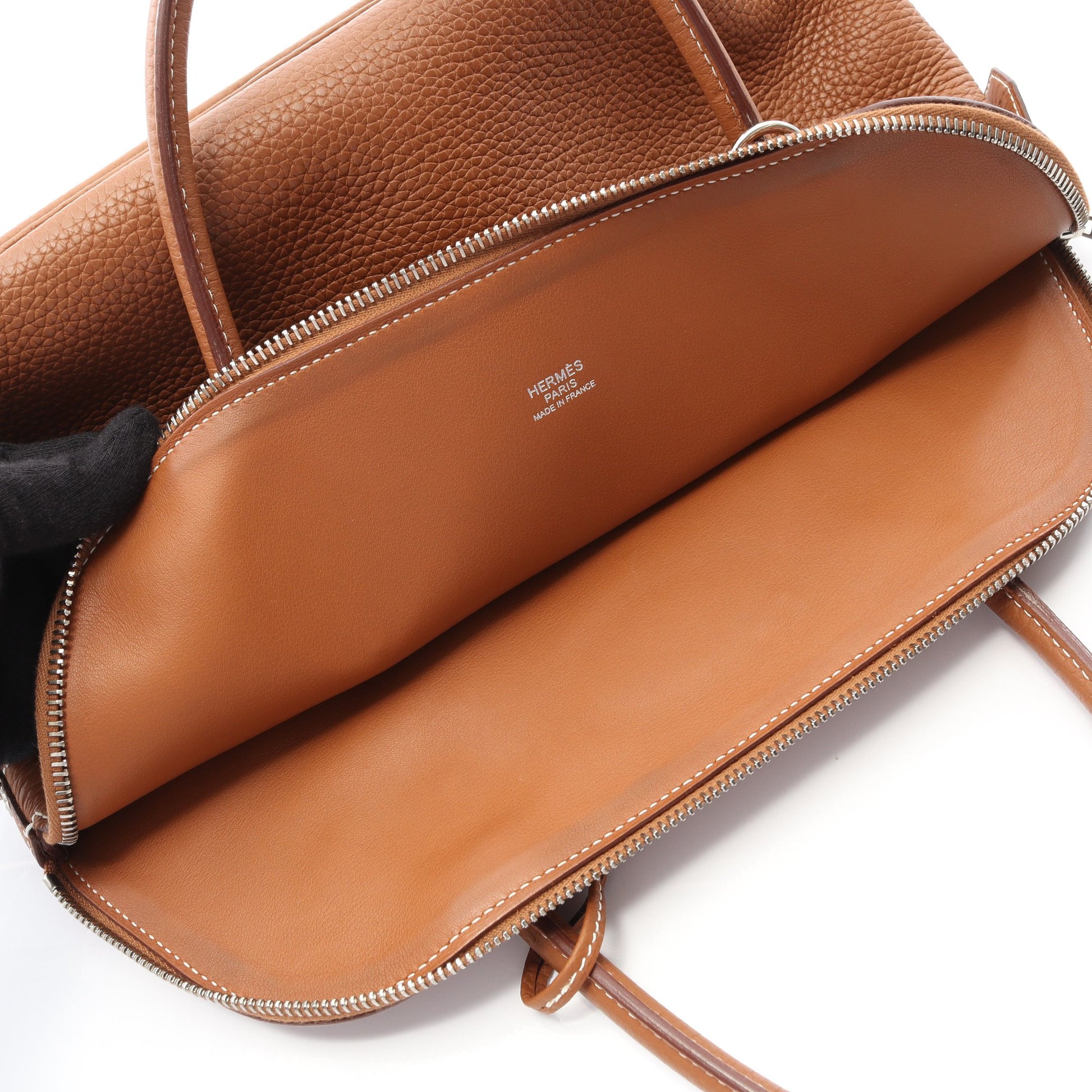ボリード31 ゴールド ハンドバッグ トリヨンクレマンス ライトブラウン シルバー金具 2WAY B刻印 エルメス バッグ HERMES
