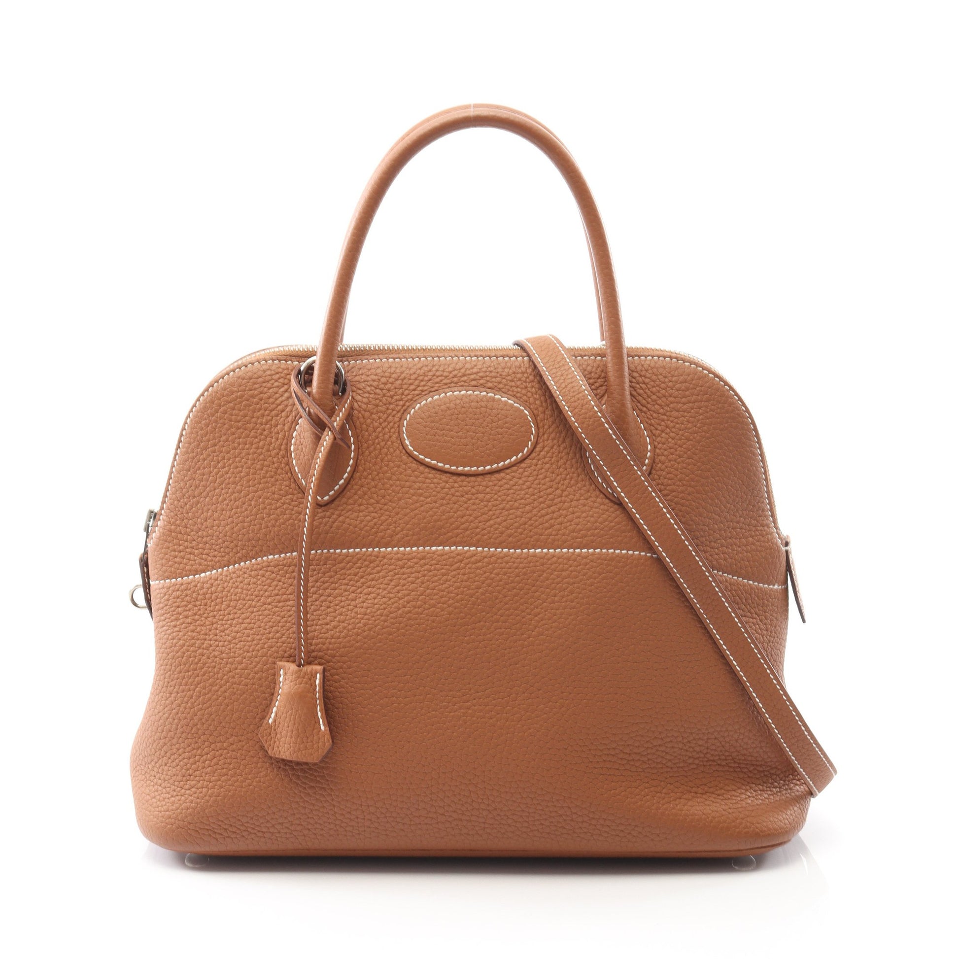 ボリード31 ゴールド ハンドバッグ トリヨンクレマンス ライトブラウン シルバー金具 2WAY B刻印 エルメス バッグ HERMES