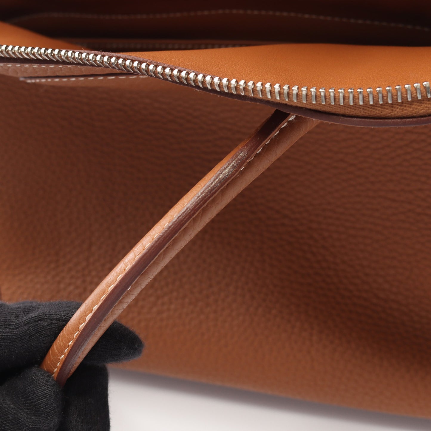 ボリード31 ゴールド ハンドバッグ トリヨンクレマンス ライトブラウン シルバー金具 2WAY B刻印 エルメス バッグ HERMES