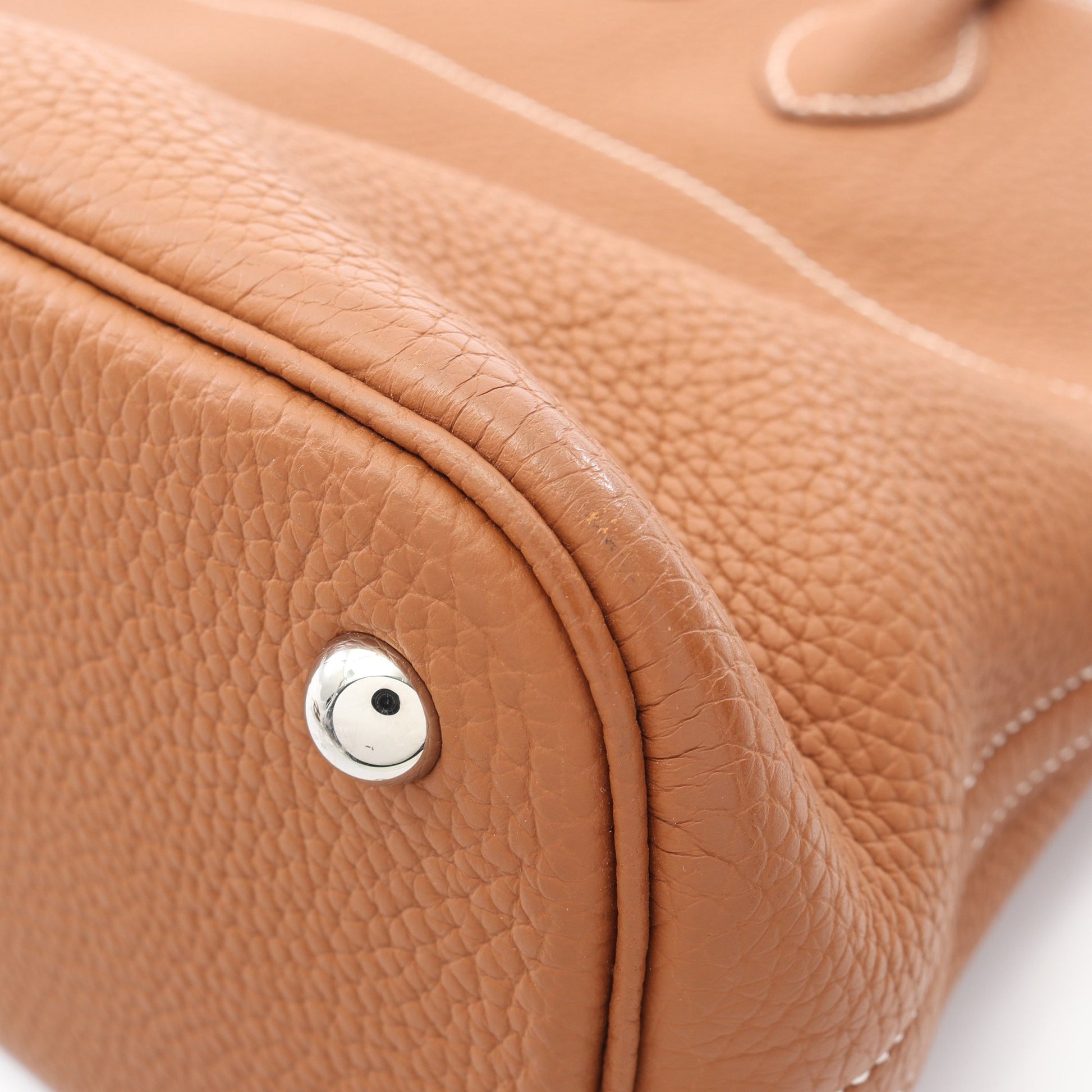 ボリード31 ゴールド ハンドバッグ トリヨンクレマンス ライトブラウン シルバー金具 2WAY B刻印 エルメス バッグ HERMES