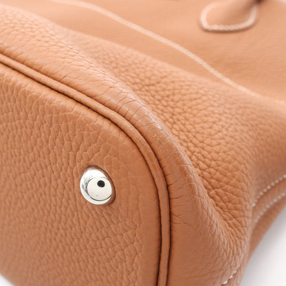 ボリード31 ゴールド ハンドバッグ トリヨンクレマンス ライトブラウン シルバー金具 2WAY B刻印 エルメス バッグ HERMES