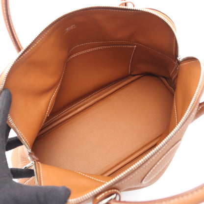 ボリード31 ゴールド ハンドバッグ トリヨンクレマンス ライトブラウン シルバー金具 2WAY B刻印 エルメス バッグ HERMES