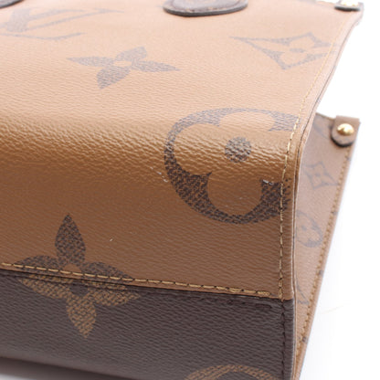 オンザゴーPM モノグラムジャイアント リバース ハンドバッグ PVC ブラウン ベージュ 2WAY ルイヴィトン バッグ LOUIS VUITTON