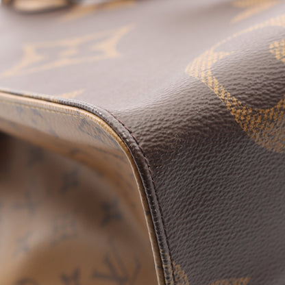 オンザゴーGM モノグラムジャイアント リバース ショルダーバッグ トートバッグ PVC ブラウン ベージュ 2WAY ルイヴィトン バッグ LOUIS VUITTON
