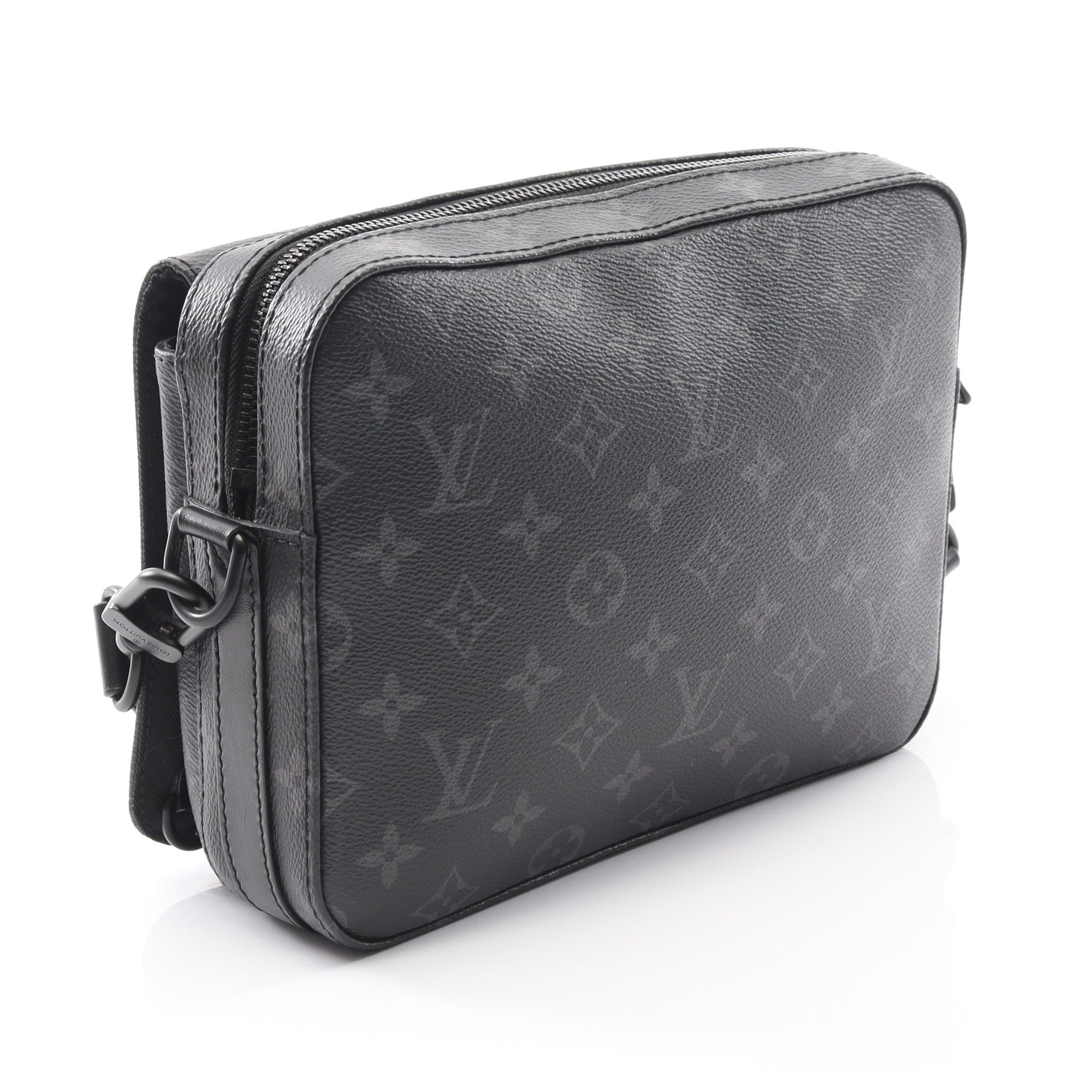 スティーマー メッセンジャー モノグラムエクリプス ショルダーバッグ PVC レザー ダークグレー ルイヴィトン バッグ LOUIS VUITTON