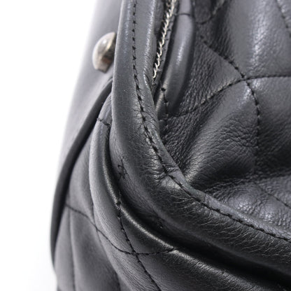 チェーンショルダーバッグ チェーントートバッグ レザー ブラック シルバー金具 シャネル バッグ CHANEL
