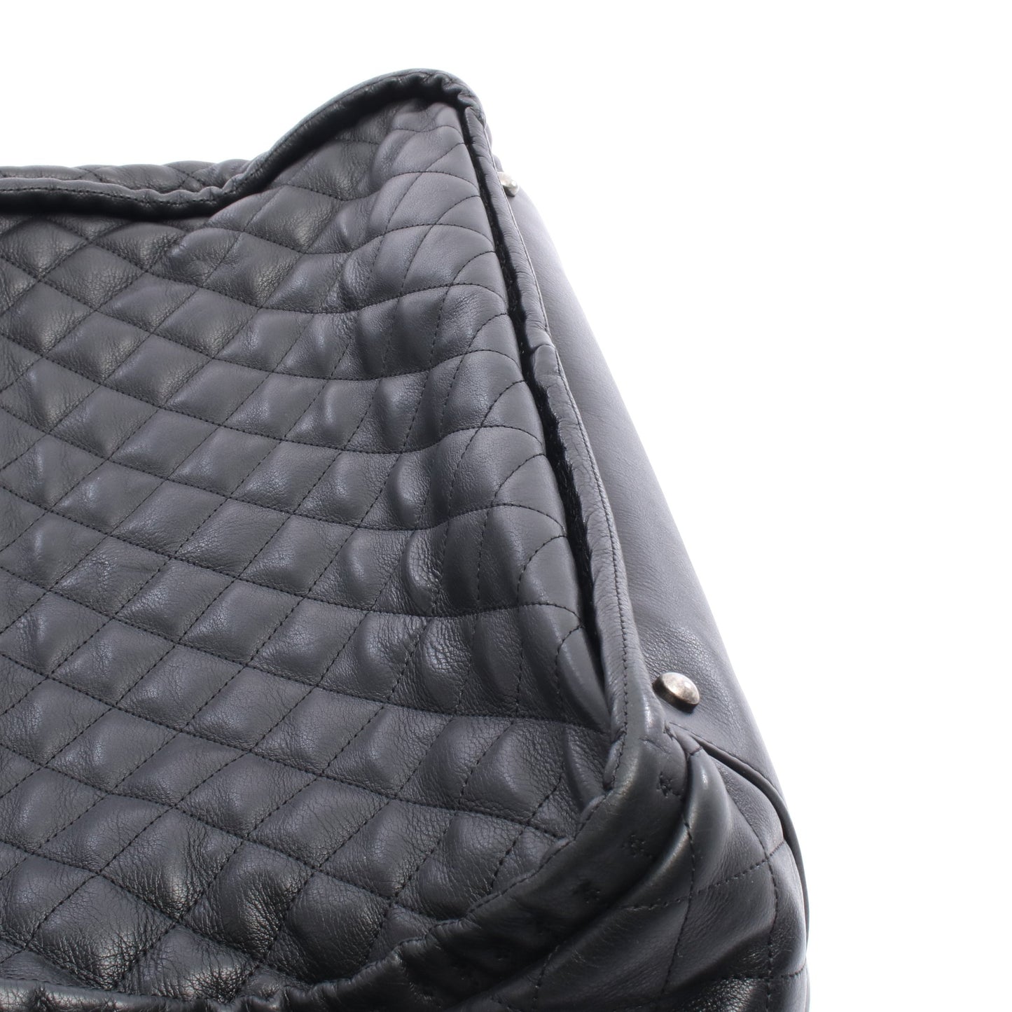 チェーンショルダーバッグ チェーントートバッグ レザー ブラック シルバー金具 シャネル バッグ CHANEL