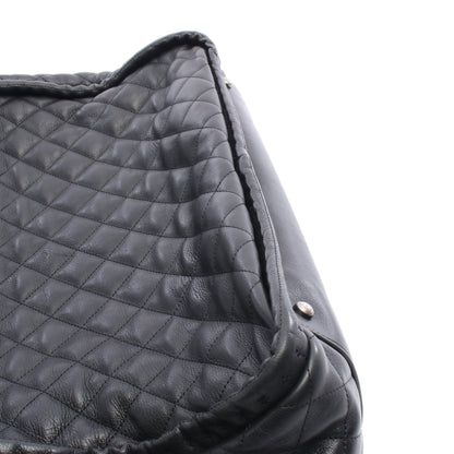 チェーンショルダーバッグ チェーントートバッグ レザー ブラック シルバー金具 シャネル バッグ CHANEL