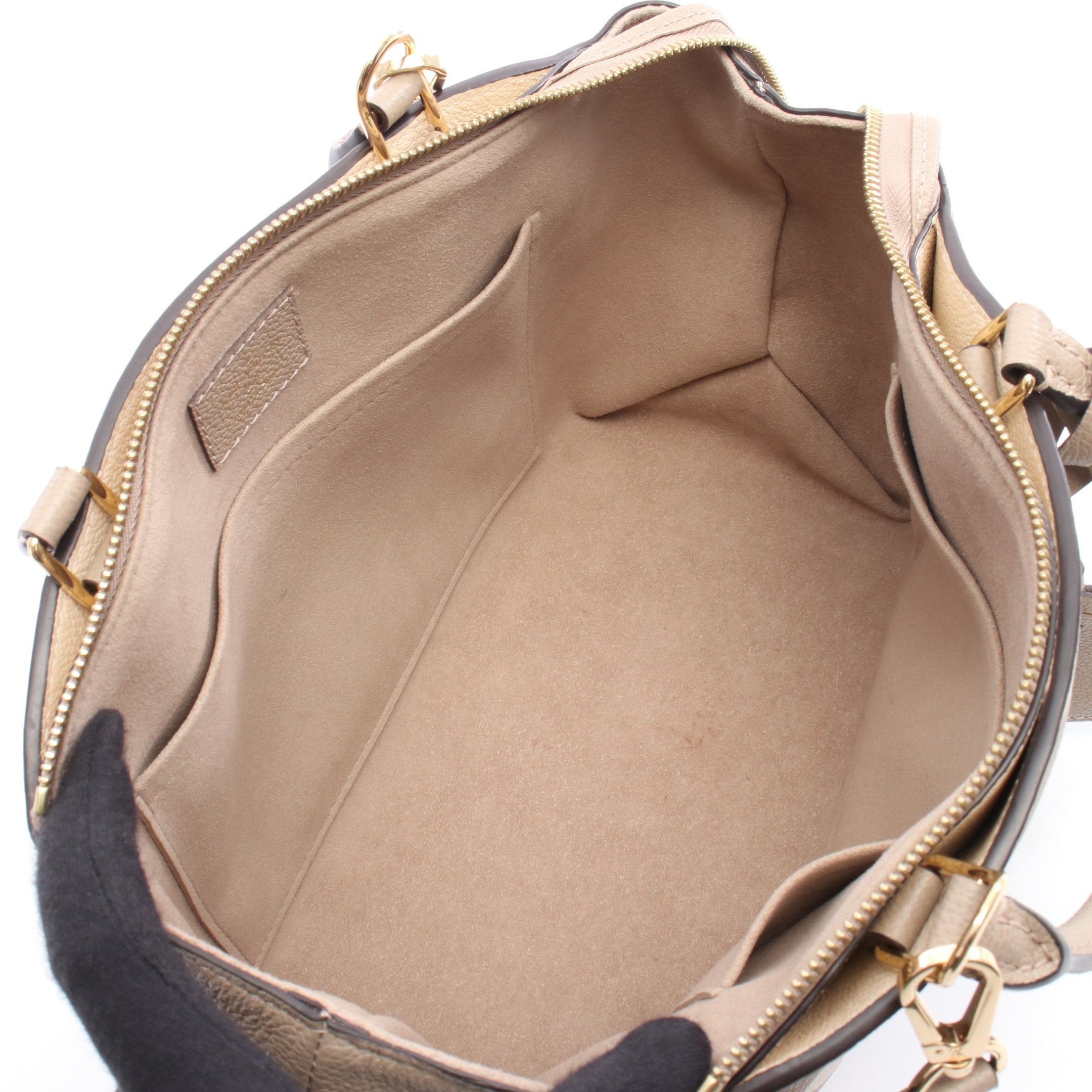 ✨新品級✨ルイヴィトン アンプラント プティパレPM 2wayバッグ グレージュ プティ パレPM モノグラムアンプラント トゥルトレール クレーム