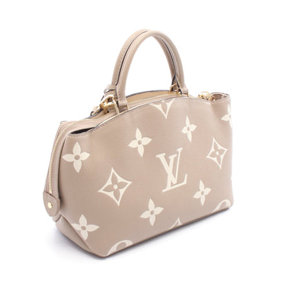 プティ パレPM モノグラムアンプラント トゥルトレール クレーム ハンドバッグ レザー グレーベージュ 2WAY ルイヴィトン バッグ LOUIS VUITTON