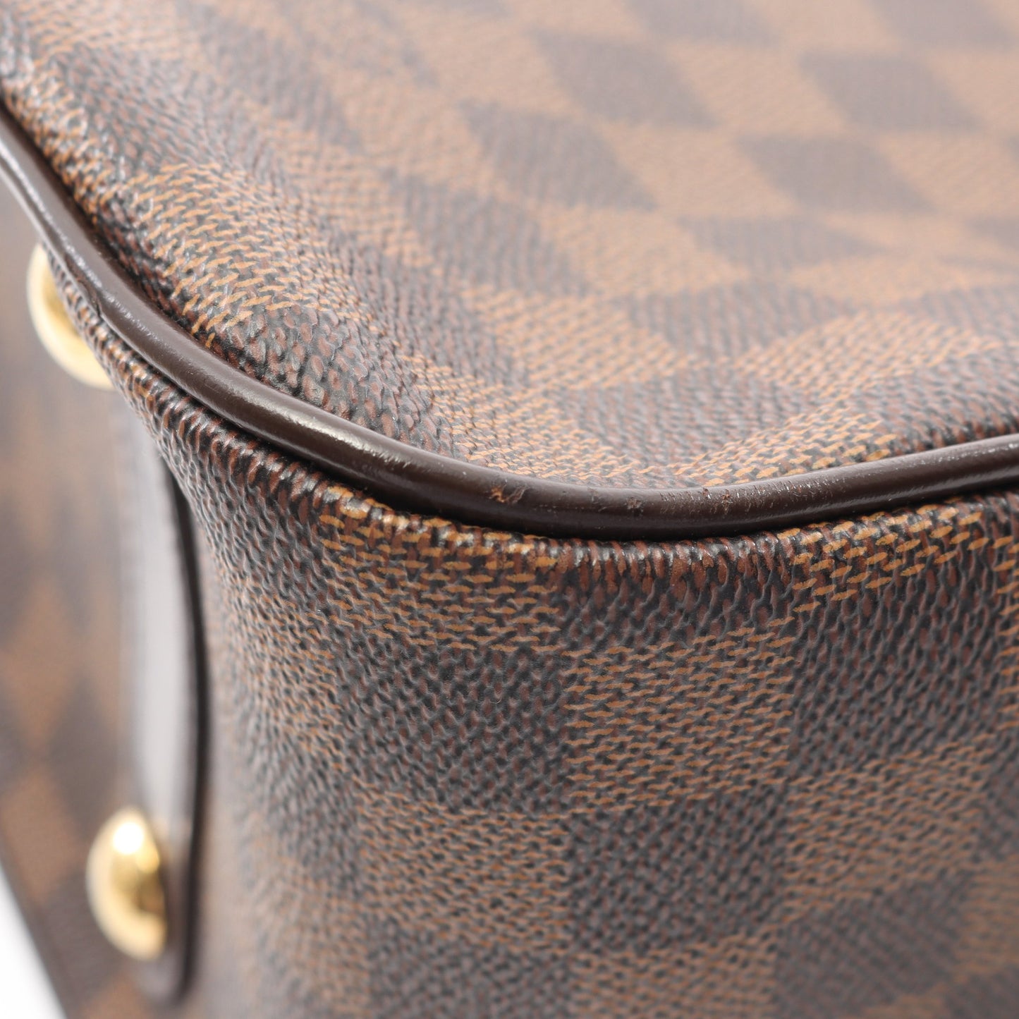 カバ ローズベリー ダミエエベヌ ハンドバッグ PVC レザー ブラウン 2WAY ルイヴィトン バッグ LOUIS VUITTON