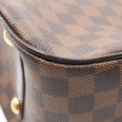 カバ ローズベリー ダミエエベヌ ハンドバッグ PVC レザー ブラウン 2WAY ルイヴィトン バッグ LOUIS VUITTON