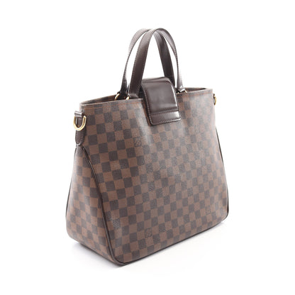 カバ ローズベリー ダミエエベヌ ハンドバッグ PVC レザー ブラウン 2WAY ルイヴィトン バッグ LOUIS VUITTON