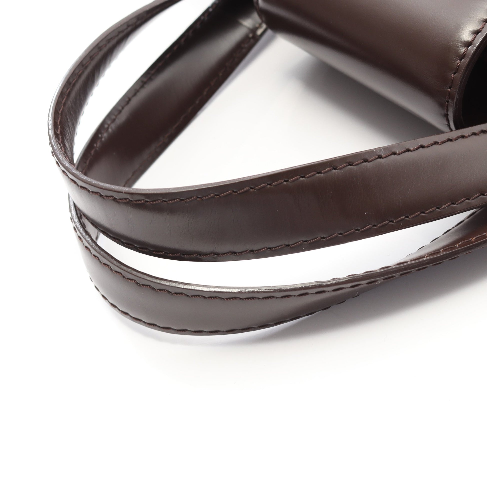 カバ ローズベリー ダミエエベヌ ハンドバッグ PVC レザー ブラウン 2WAY ルイヴィトン バッグ LOUIS VUITTON