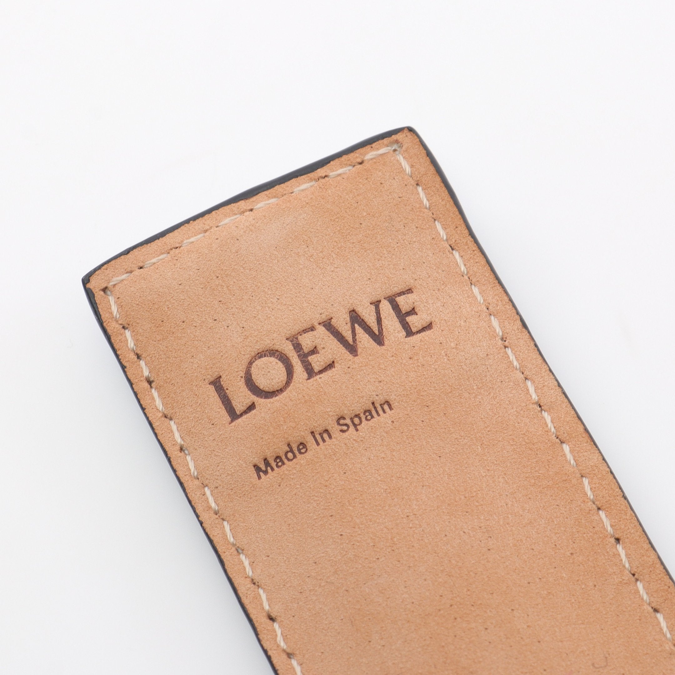 ロエベ スラップ ブレスレット レザー バングル アナグラム アナグラム スラップ スモール ブレスレット レザー ライトブルー