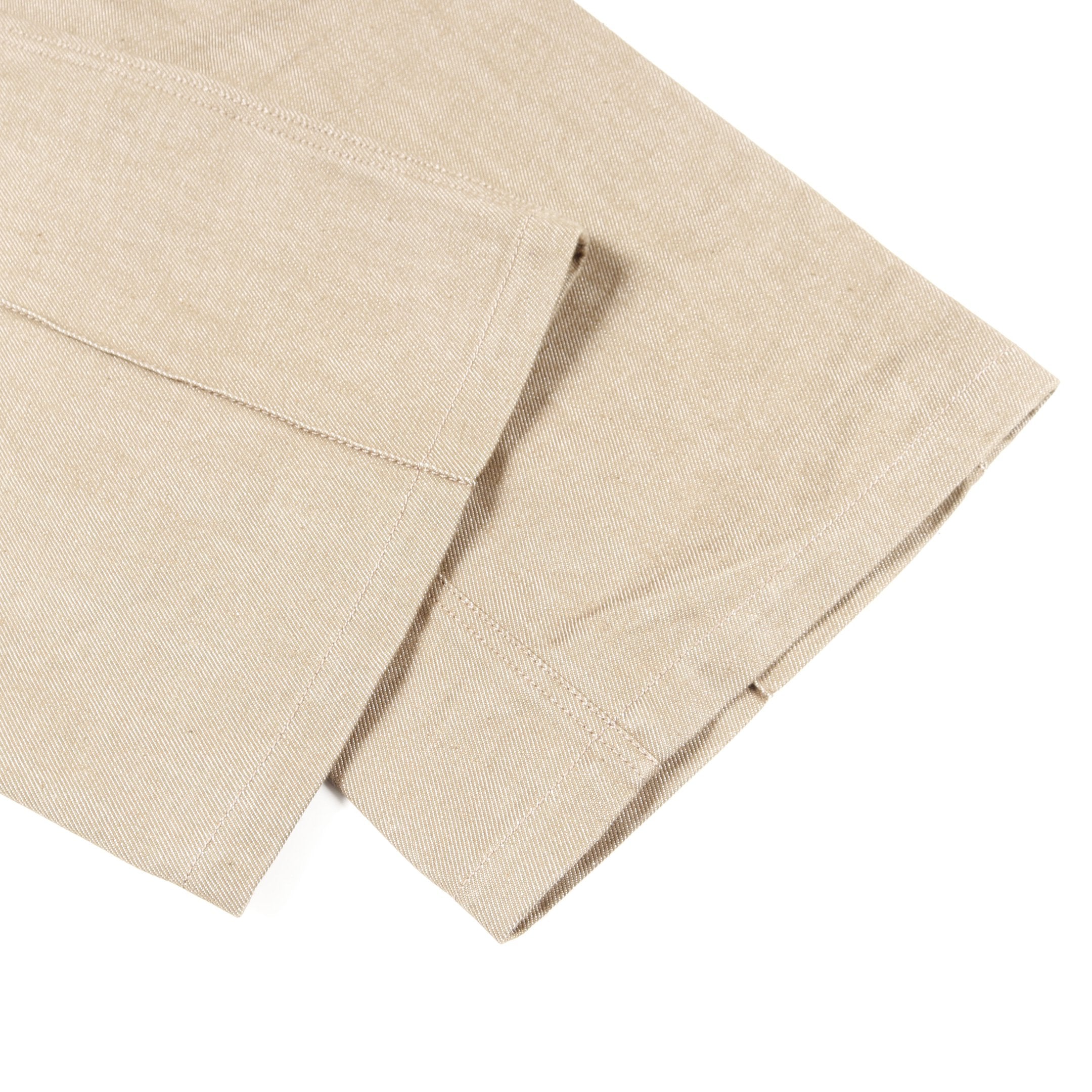 ワイドパンツ コットン レザー ベージュ 切替 エルメス – RECLO