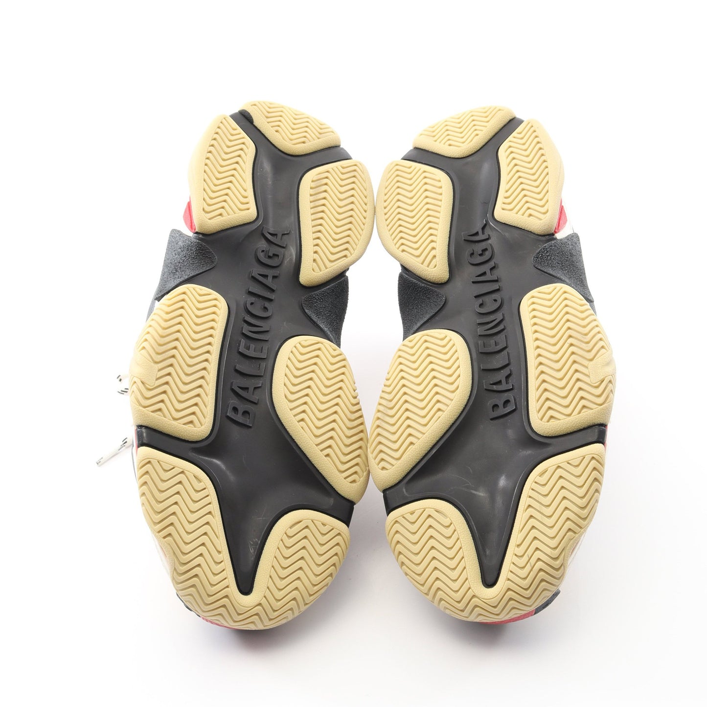 トリプルS スニーカー ファブリック レザー マルチカラー ユーズド加工 バレンシアガ シューズ BALENCIAGA
